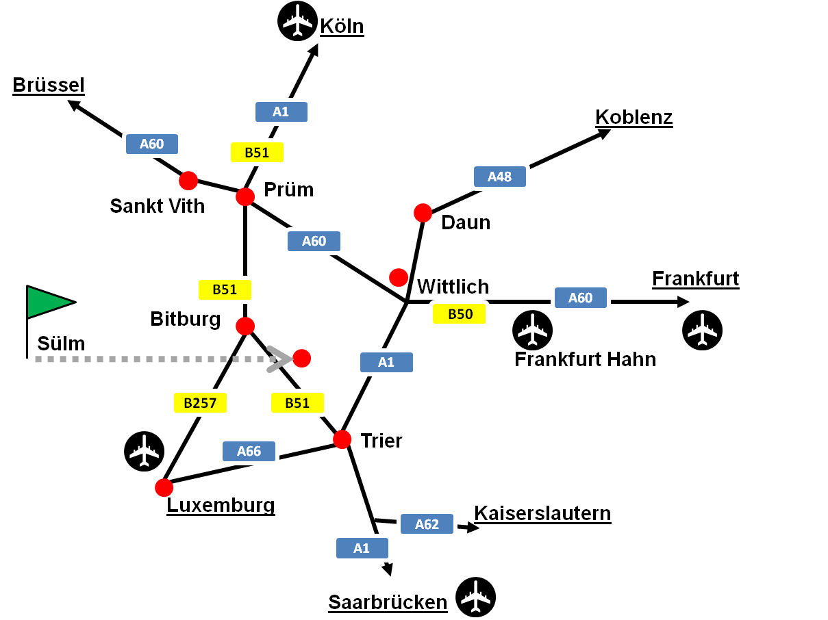 Routebeschriebung Sülm